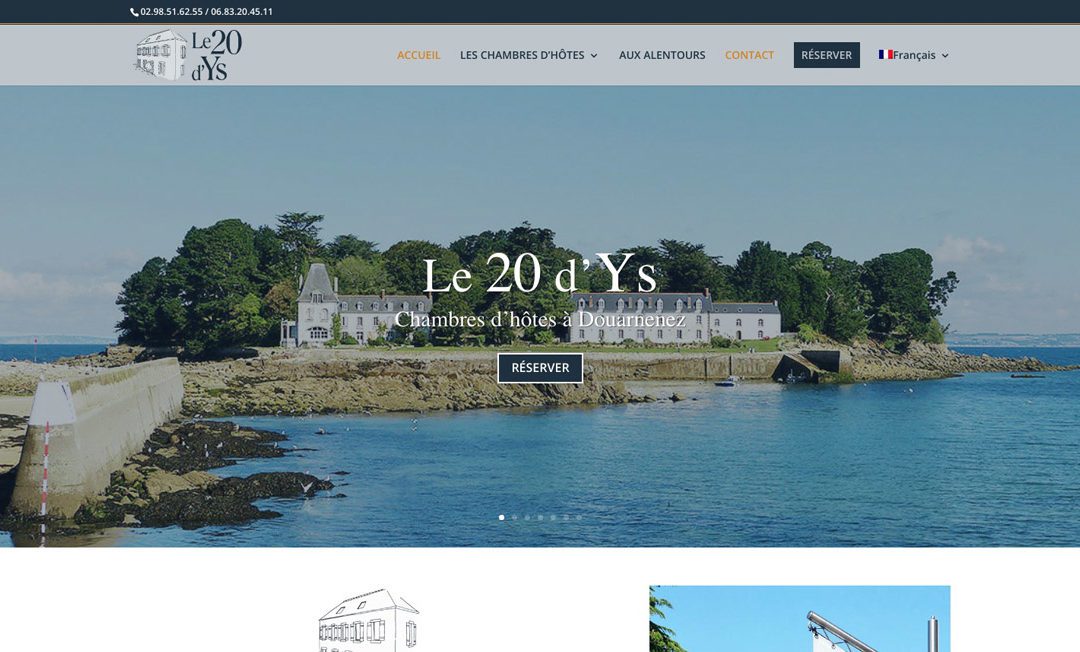Refonte du site web Le 20 d&rsquo;Ys