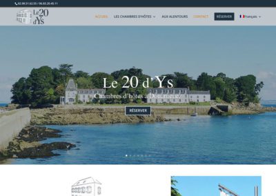 Refonte du site web Le 20 d’Ys