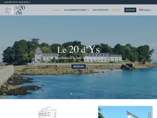 Refonte du site web Le 20 d’Ys