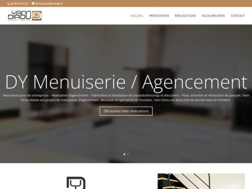 Site web DY Menuiserie