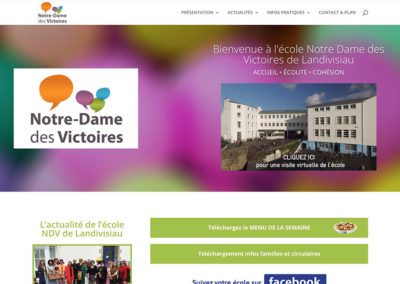 Refonte du site web de l’école NOTRE DAME DES VICTOIRES de Landivisiau