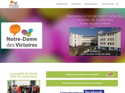 Refonte du site web de l’école NOTRE DAME DES VICTOIRES de Landivisiau