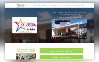 Refonte du site web du Collège Saint-Joseph La Salle de Landivisiau