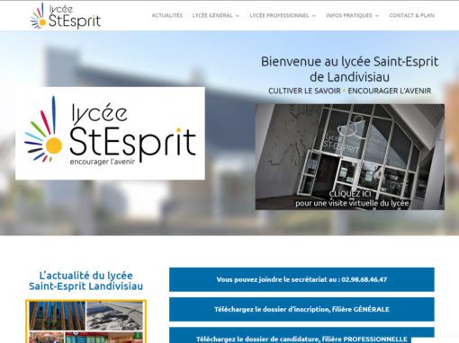 Refonte du site web du LYCÉE SAINT-ESPRIT de Landivisiau