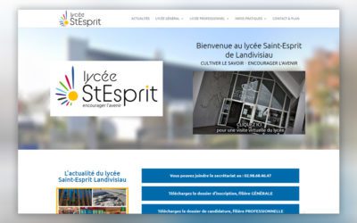 Refonte du site web du Lycée Saint-Esprit de Landivisiau
