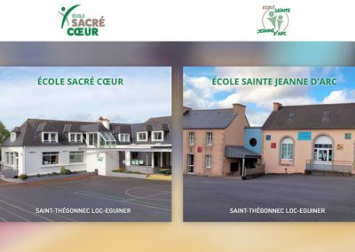 Création du site web des ÉCOLES de Saint-Thégonnec Loc-Éguiner