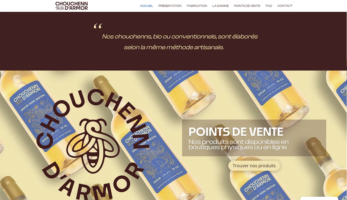 Les points de vente Chouchenn d'Armor à Rostrenen Site internet de Chouchenn d'Armor à Rostrenen