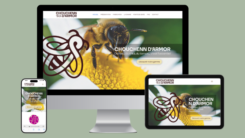 Réalisation du site wb Chouchenn d'Armor